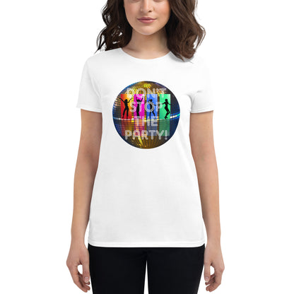 Kurzärmeliges T-Shirt für Damen - Disco Party