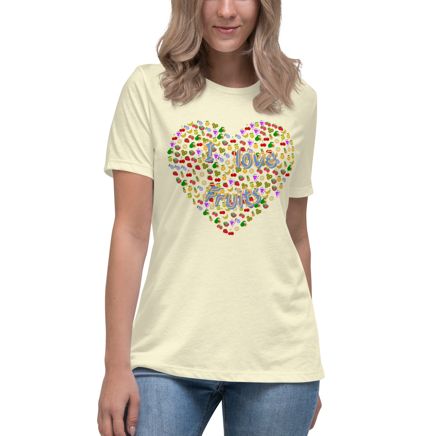 Lockeres Damen-T-Shirt:I loveFruits