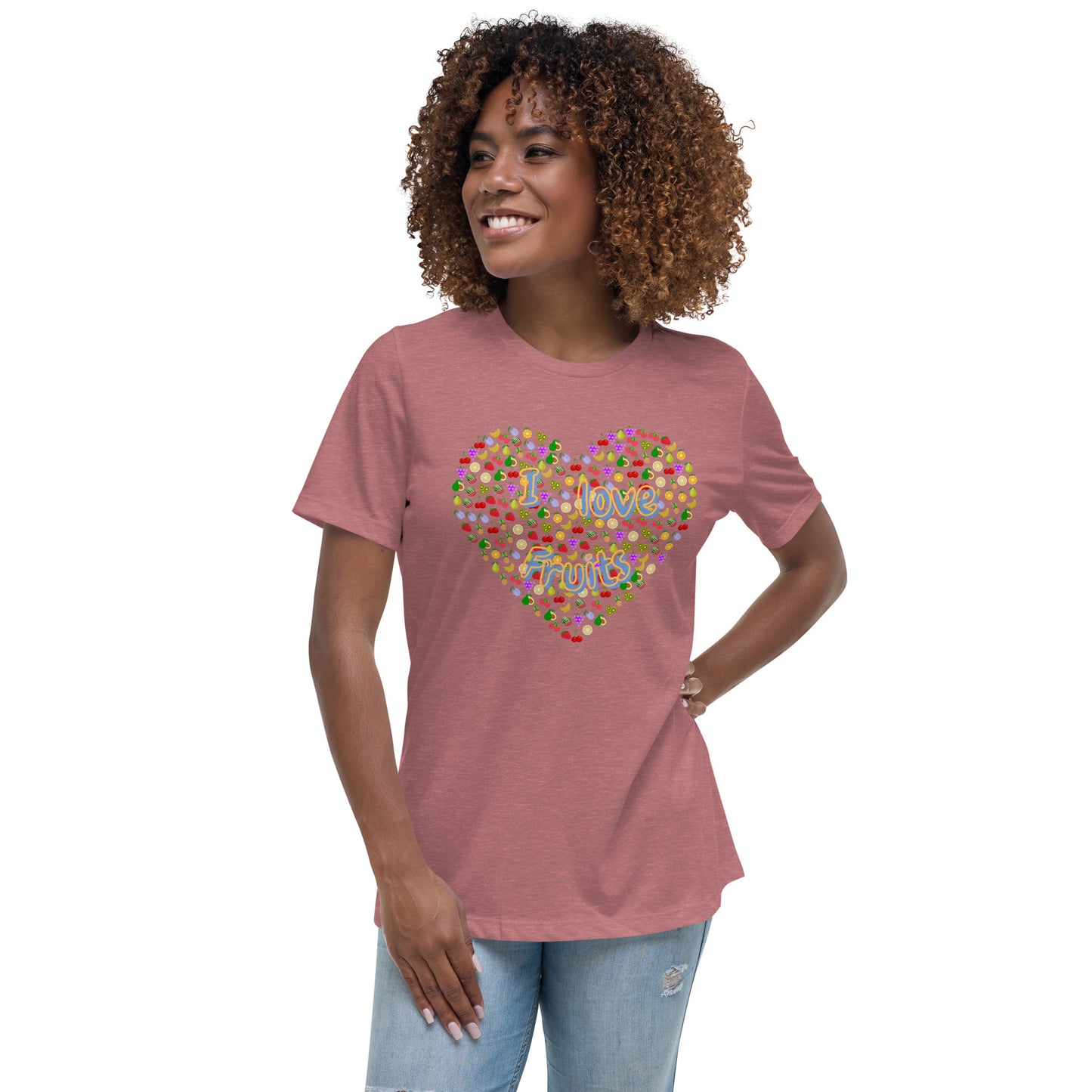 Lockeres Damen-T-Shirt:I loveFruits