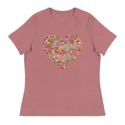 Lockeres Damen-T-Shirt:I loveFruits