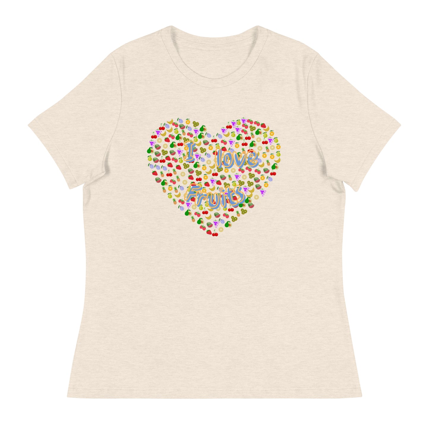 Lockeres Damen-T-Shirt:I loveFruits