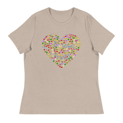 Lockeres Damen-T-Shirt:I loveFruits