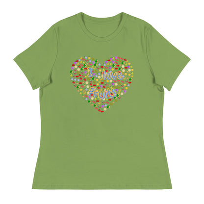 Lockeres Damen-T-Shirt:I loveFruits