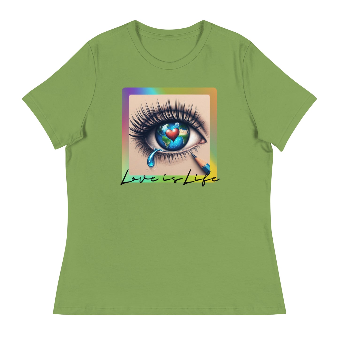 Lockeres Damen-T-Shirt - Love is Life 3