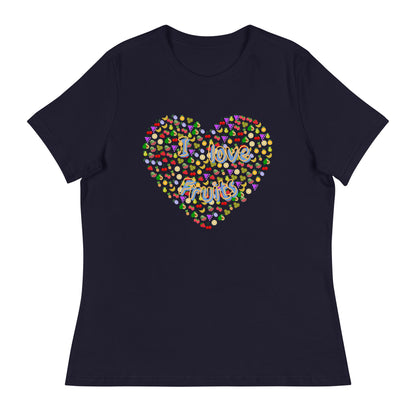 Lockeres Damen-T-Shirt:I loveFruits