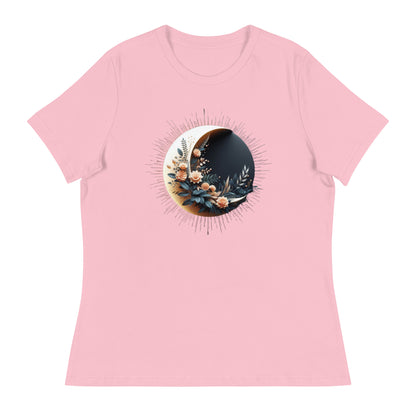 Lockeres Damen-T-Shirt:Monddesign