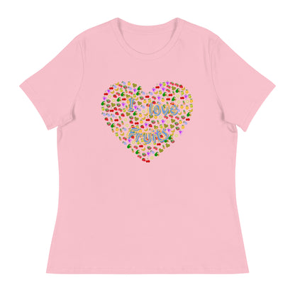 Lockeres Damen-T-Shirt:I loveFruits