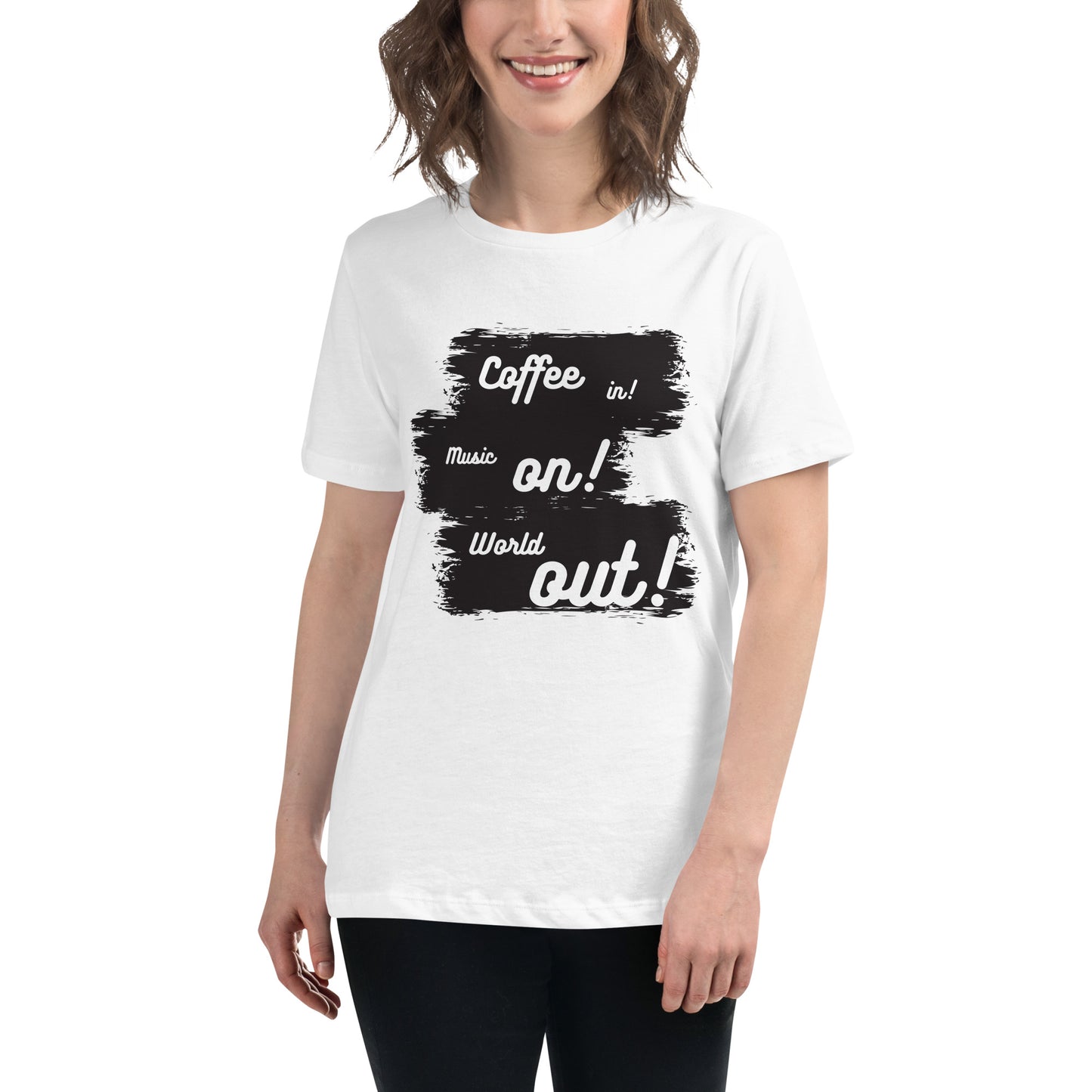 Lockeres Damen-T-Shirt: Coffee