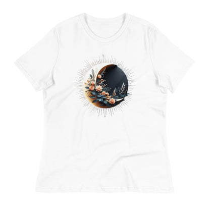 Lockeres Damen-T-Shirt:Monddesign