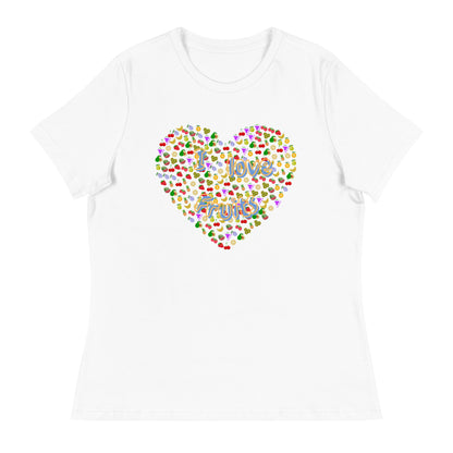 Lockeres Damen-T-Shirt:I loveFruits