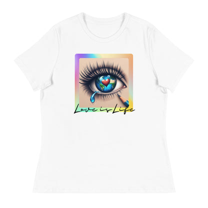 Lockeres Damen-T-Shirt - Love is Life 3