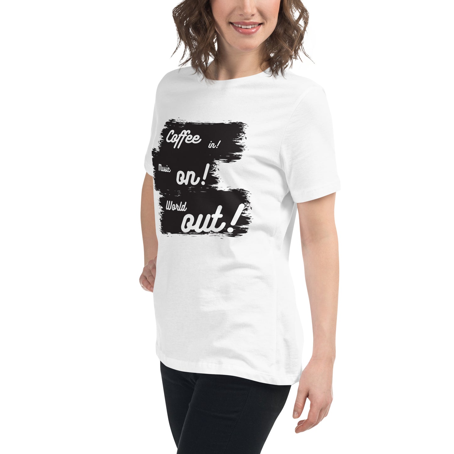 Lockeres Damen-T-Shirt: Coffee