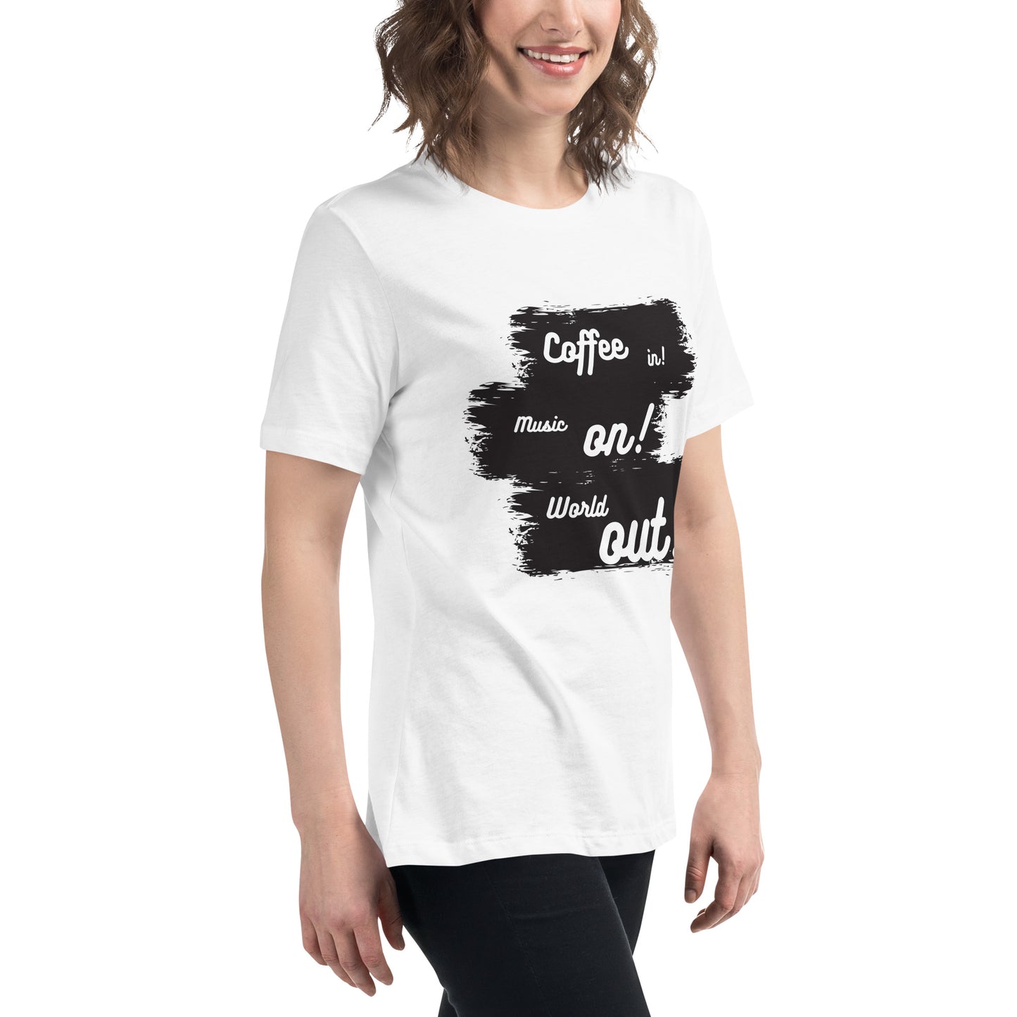 Lockeres Damen-T-Shirt: Coffee