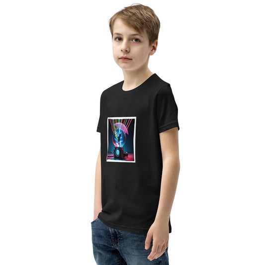 Dieses kurzärmeliges T-Shirt für Ihr Kind bringt Spaß am Rausgehen.