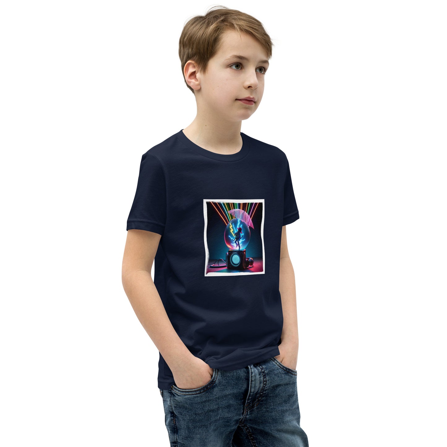 Dieses kurzärmeliges T-Shirt für Ihr Kind bringt Spaß am Rausgehen.